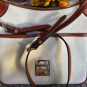 Dooney & Bourke Winter White Pebble Grain Piper